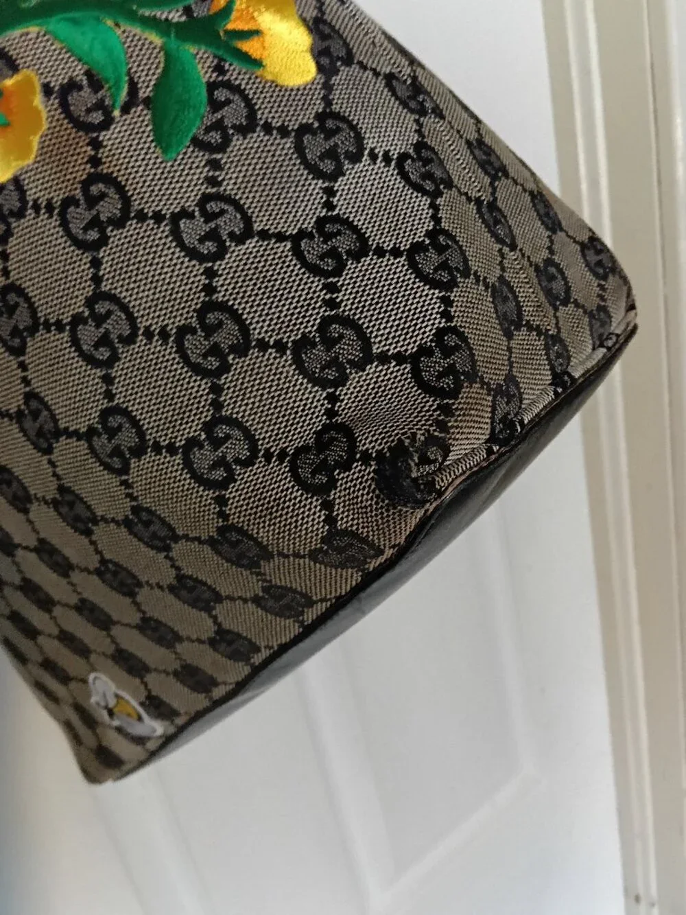 Custom - Gucci Tote - Bee and Floral Embellished